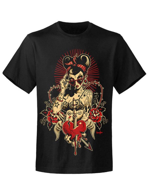 T-shirt unisexe Screaming demons Heart Breaker