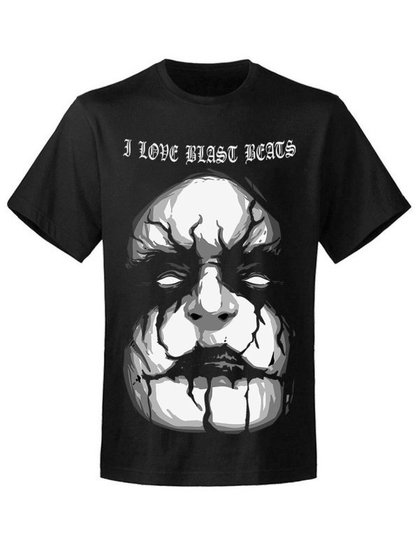 T-shirt unisexe Serial Drummer I love blast beats