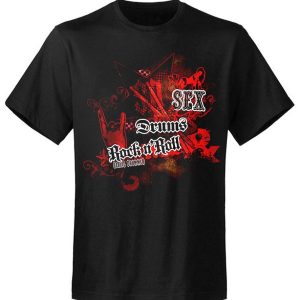 T-shirt unisexe Serial Drummer Sex Drums Rock N Roll T-shirt unisexe Serial Drummer Sex Drums Rock N Roll