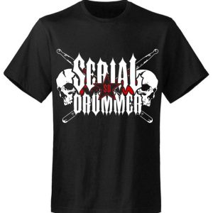 T-shirt unisexe Serial Drummer Skulls 1 T shirt unisexe Serial Drummer Skulls 2