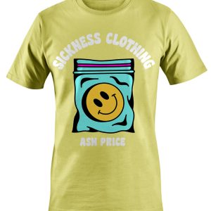 T-shirt unisexe Sickness clothing  Happy Bag Cornsilk T-shirt unisexe Sickness clothing  Happy Bag Cornsilk