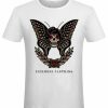 T-shirt unisexe Sickness clothing  Old School Butterfly White