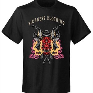 T-shirt unisexe Sickness clothing Old School Death Devil Black