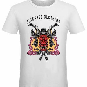 T-shirt unisexe Sickness clothing Old School Death Devil White T-shirt unisexe Sickness clothing Old School Death Devil White