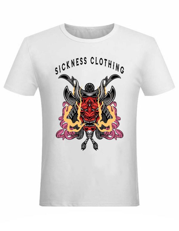 T-shirt unisexe Sickness clothing Old School Death Devil White