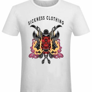 T-shirt unisexe Sickness clothing Old School Death Devil White T-shirt unisexe Sickness clothing Old School Death Devil White