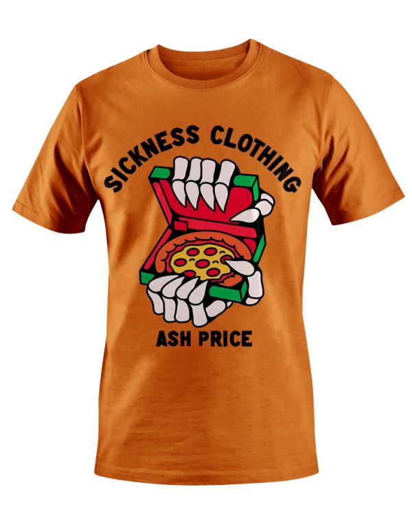 T-shirt unisexe Sickness clothing  Pizza Box Orange