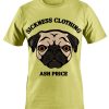 T-shirt unisexe Sickness clothing  Pug Cornsilk