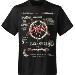 T-shirt unisexe Slayer Haunting 84 Flier T-shirt unisexe Slayer Haunting 84 Flier