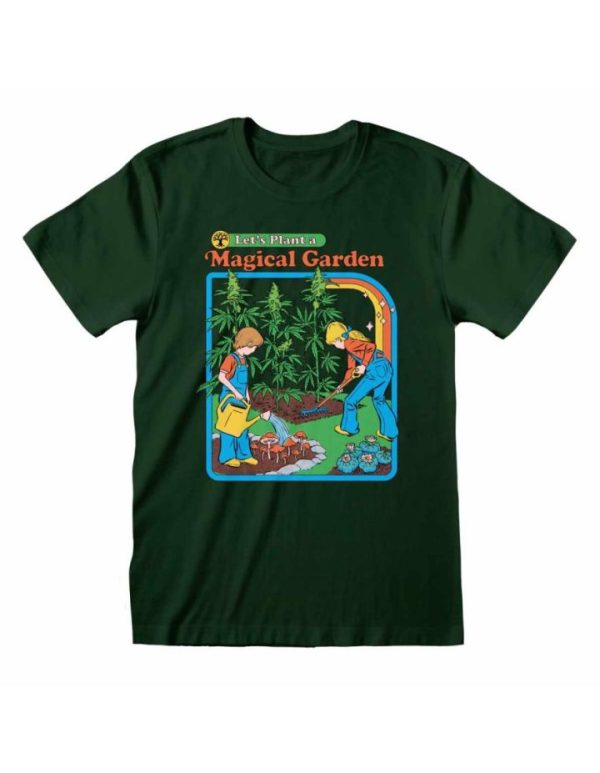 T-shirt unisexe Steven Rhodes Let’s Plant A Magical Garden (Vert)