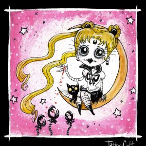 T-shirt unisexe Tattoo Cult Luna Cult T-shirt unisexe Tattoo Cult Luna Cult