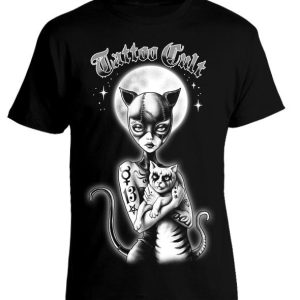 T-shirt unisexe Tattoo Cult Miss Cat Cult T-shirt unisexe Tattoo Cult Miss Cat Cult