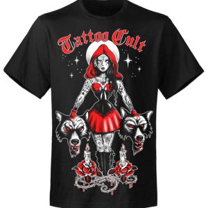 T-shirt unisexe Tattoo Cult Red Riding Hood Red Cult T-shirt unisexe Tattoo Cult Red Riding Hood Red Cult