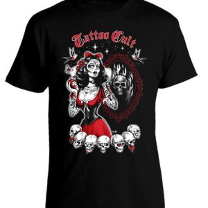 T-shirt unisexe Tattoo Cult Snow White Cult red
