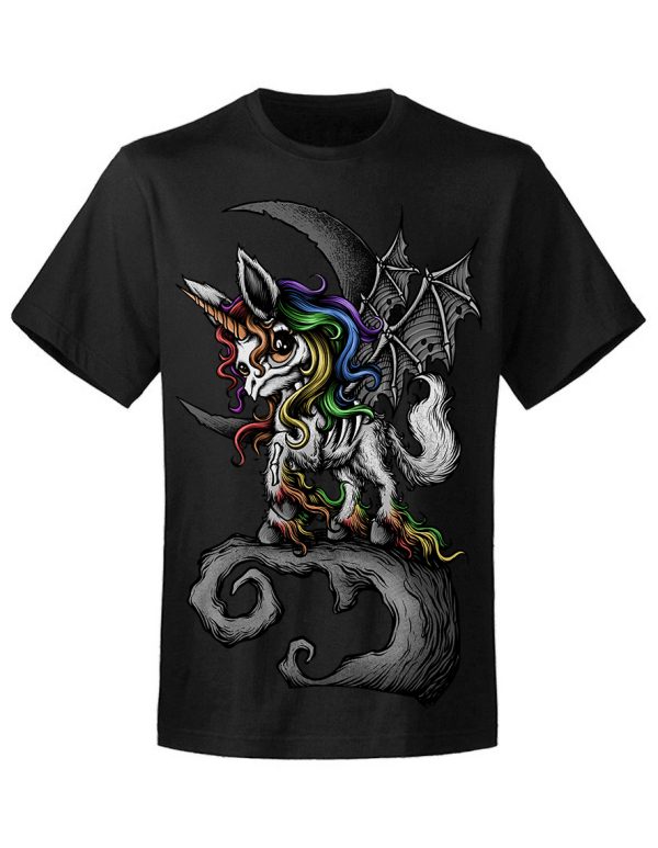 T-shirt unisexe Tattoo Cult The Skeleton Unicorn Cult