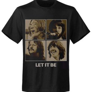 T-shirt unisexe  The Beatles Let it be sepia retail BEATHBTEE07MB T-shirt unisexe  The Beatles Let it be sepia retail BEATHBTEE07MB