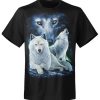 T-shirt unisexe Three Wolves