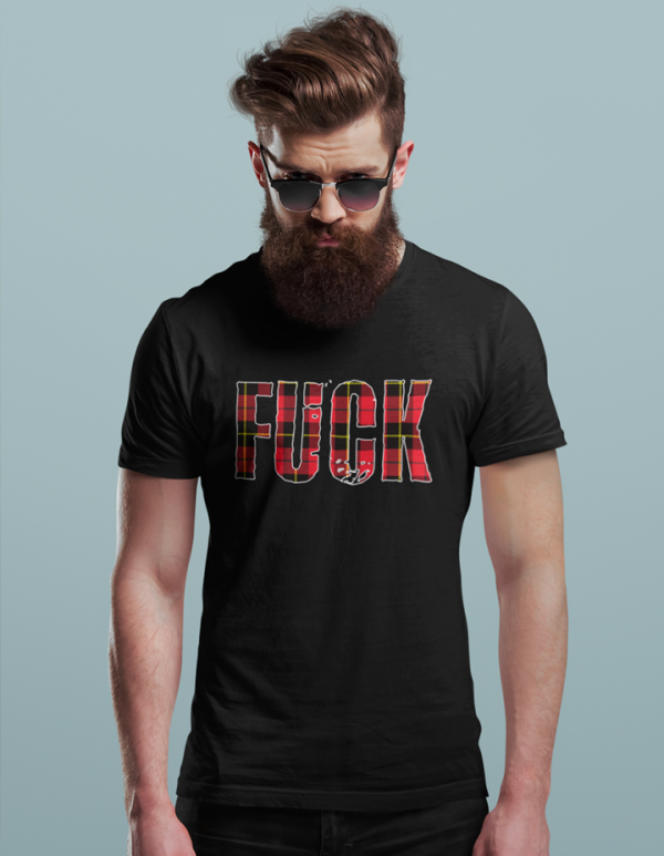 T-shirt unisexe fuck tartan