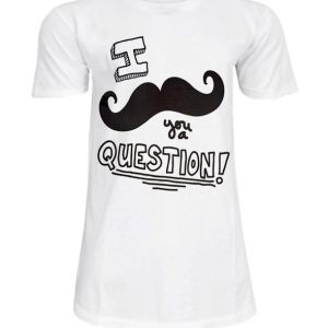 T-shirt unisexe goodie two sleeves moustache you T-shirt unisexe goodie two sleeves moustache you