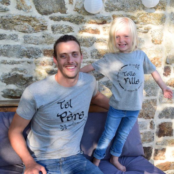 Tee-shirt FAMILLE GRIS