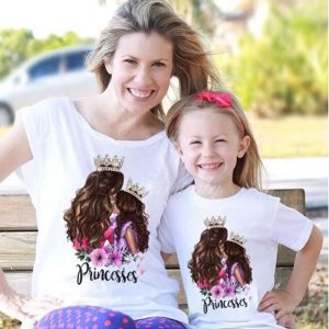 Tee-shirt PRINCESSES MERE FILLE Tee-shirt PRINCESSES MERE FILLE