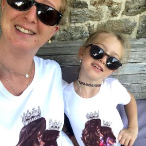 Tee-shirt PRINCESSES MERE FILLE Tee-shirt PRINCESSES MERE FILLE
