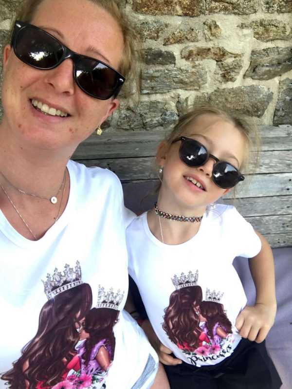 Tee-shirt PRINCESSES MERE FILLE