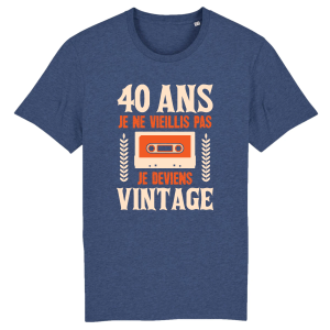 Tee-shirt anniversaire 40 ans vintage 5 Tee shirt anniversaire 40 ans vintage 6