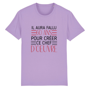 Tee shirt anniversaire 60 ans chef doeuvre 4