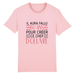 Tee shirt anniversaire 60 ans chef doeuvre 5