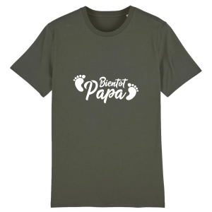 Tee-shirt bientot PAPA, idee cadeau futur papa Tee-shirt bientot PAPA, idee cadeau futur papa