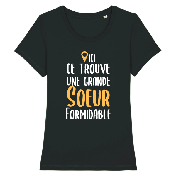 Tee-shirt grande soeur formidable