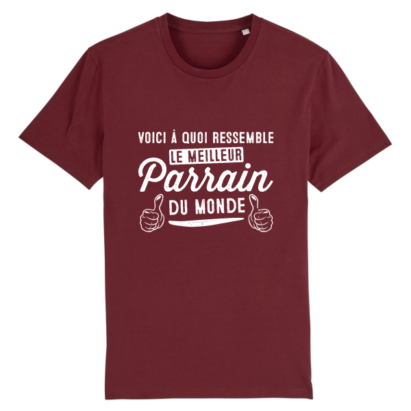 Tee-shirt meilleur parrain du monde