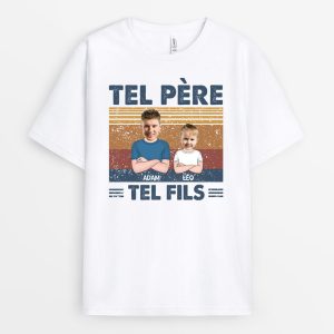 Tel Pere Tel Fils – Cadeau Personnalise  T-shirt pour Papa Papi Tel Pere Tel Fils – Cadeau Personnalise  T-shirt pour Papa Papi
