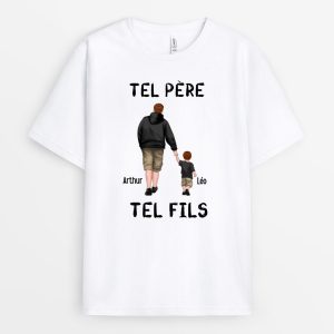 Tel Pere, Tel Fils Telle Fille – Cadeau Personnalise  T-shirt pour Papa Papi Tel Pere, Tel Fils Telle Fille – Cadeau Personnalise  T-shirt pour Papa Papi