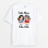 Telle Mere Telle Fille Avec Boissons – Cadeau Personnalise  T-shirt pour Femme