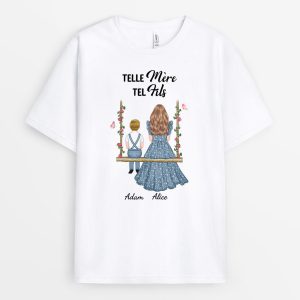Telle Mere Telle Fille – Cadeau Personnalise  T-shirt pour Mamie Maman Telle Mere Telle Fille – Cadeau Personnalise  T-shirt pour Mamie Maman