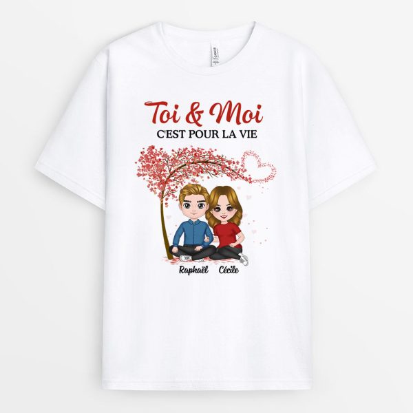 Toi Et Moi – Cadeau Personnalise  T-shirt pour CouplesAmoureux