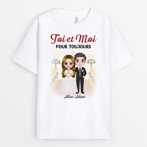 Toi et Moi – Cadeau Personnalise  T-shirt pour Couple Toi et Moi – Cadeau Personnalise  T-shirt pour Couple