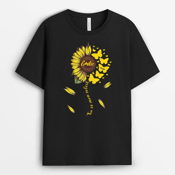 Tu Es Mon Soleil – Cadeau Personnalise  T-shirt pour MamanMamie