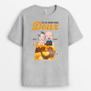 Tu es Mon Doux Miel – Cadeau Personnalise  T-shirt pour Couple Tu es Mon Doux Miel – Cadeau Personnalise  T-shirt pour Couple