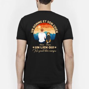Un Homme Et Son Chien Un Lien Qui Ne Peut Etre Rompu Foret – Cadeau Personnalise  T-shirt pour Amoureux des animaux Un Homme Et Son Chien Un Lien Qui Ne Peut Etre Rompu Foret – Cadeau Personnalise  T-shirt pour Amoureux des animaux