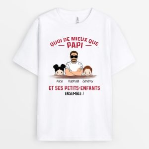 Un Papy et Ses Petits-Enfants – Cadeau Personnalise  T-shirt pour PapaPapi Un Papy et Ses Petits-Enfants – Cadeau Personnalise  T-shirt pour PapaPapi