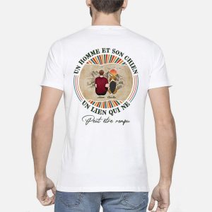 Une FilleUn Garcon Et Son Chien – Cadeau Personnalise  T-shirt pour Amoureux Des Animaux Une FilleUn Garcon Et Son Chien – Cadeau Personnalise  T-shirt pour Amoureux Des Animaux