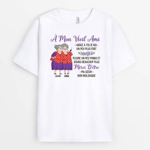 Vielle Amie – Cadeau Personnalise  T-shirt pour les copine Vielle Amie – Cadeau Personnalise  T-shirt pour les copine