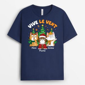 Vive Le Vent Cadeau Personnalise T shirt pour Noel 1