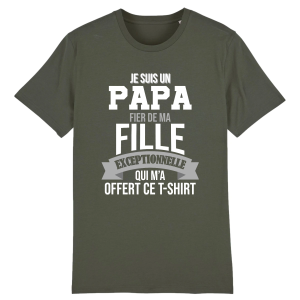 papa fier de sa fille qui lui a offert ce tee-shirt papa fier de sa fille qui lui a offert ce tee-shirt