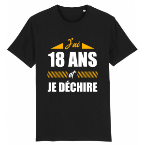 t-shirt anniversaire 18 ans  Je dechire t-shirt anniversaire 18 ans  Je dechire
