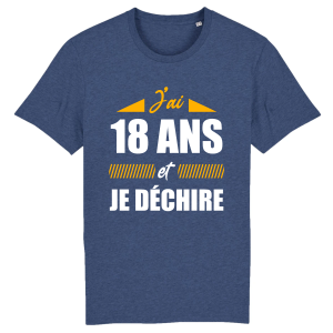 t-shirt anniversaire 18 ans  Je dechire t-shirt anniversaire 18 ans  Je dechire
