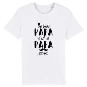 t-shirt beau-papa, papa bonus t-shirt beau-papa, papa bonus